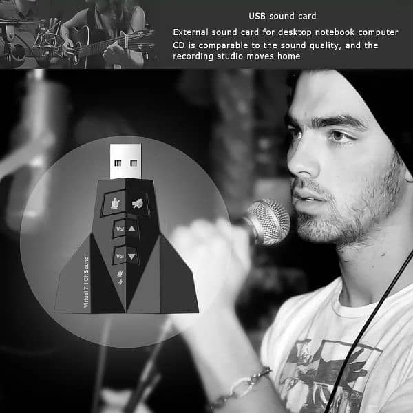 Hi-Speed USB 2.0 7.1-Channel Virtual USB 3D Stereo Audio Adapter 0