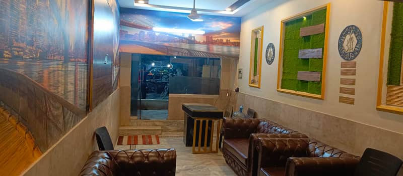 80000. shop for rent gulshan block 16. iftikhar estate 4