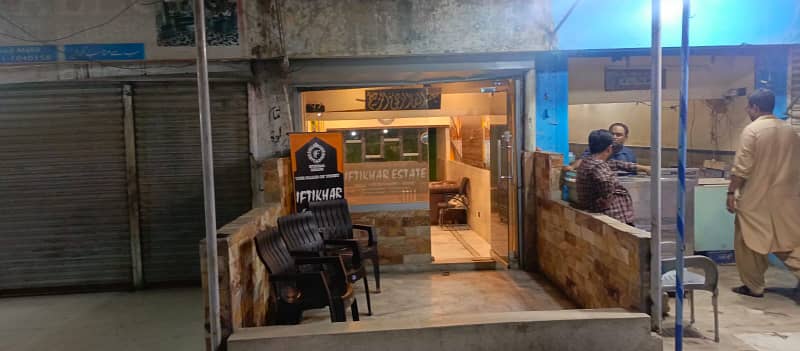 80000. shop for rent gulshan block 16. iftikhar estate 8