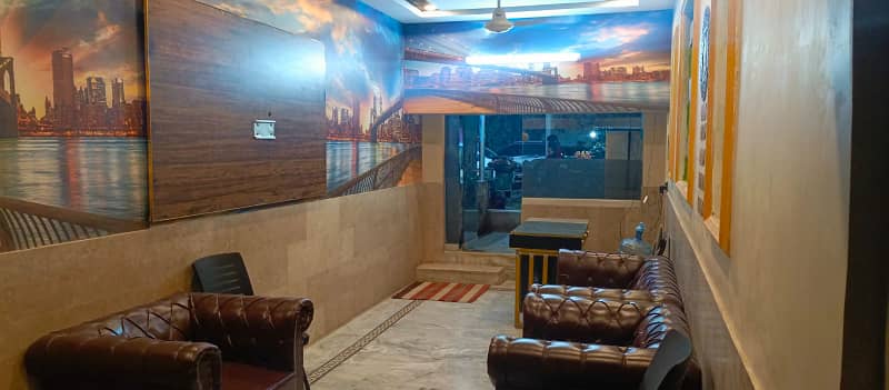 80000. shop for rent gulshan block 16. iftikhar estate 9
