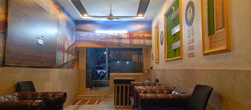 80000. shop for rent gulshan block 16. iftikhar estate 10