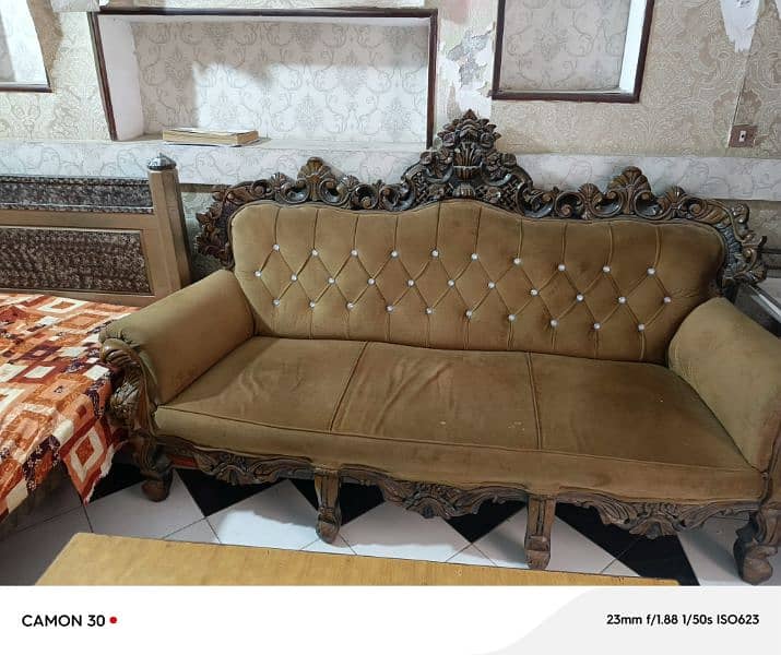 wooden sofa set 3