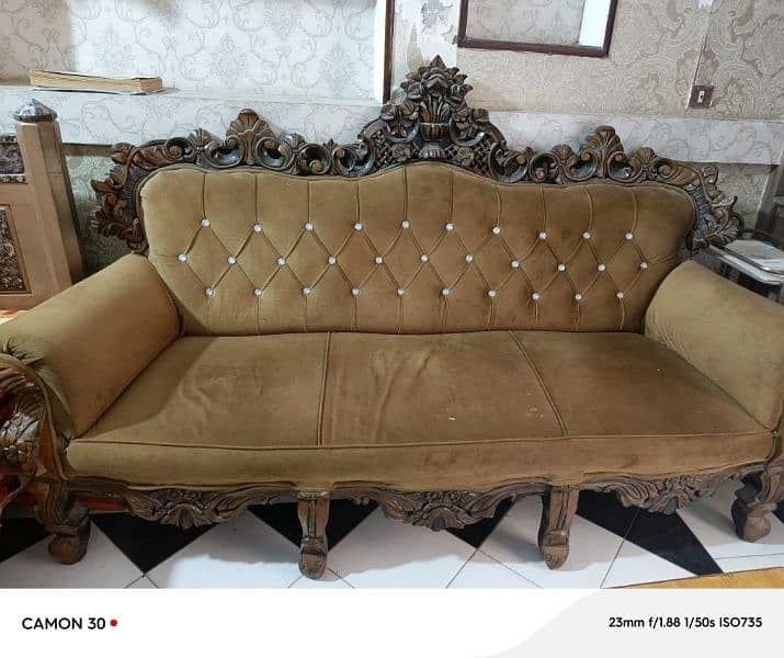 wooden sofa set 4