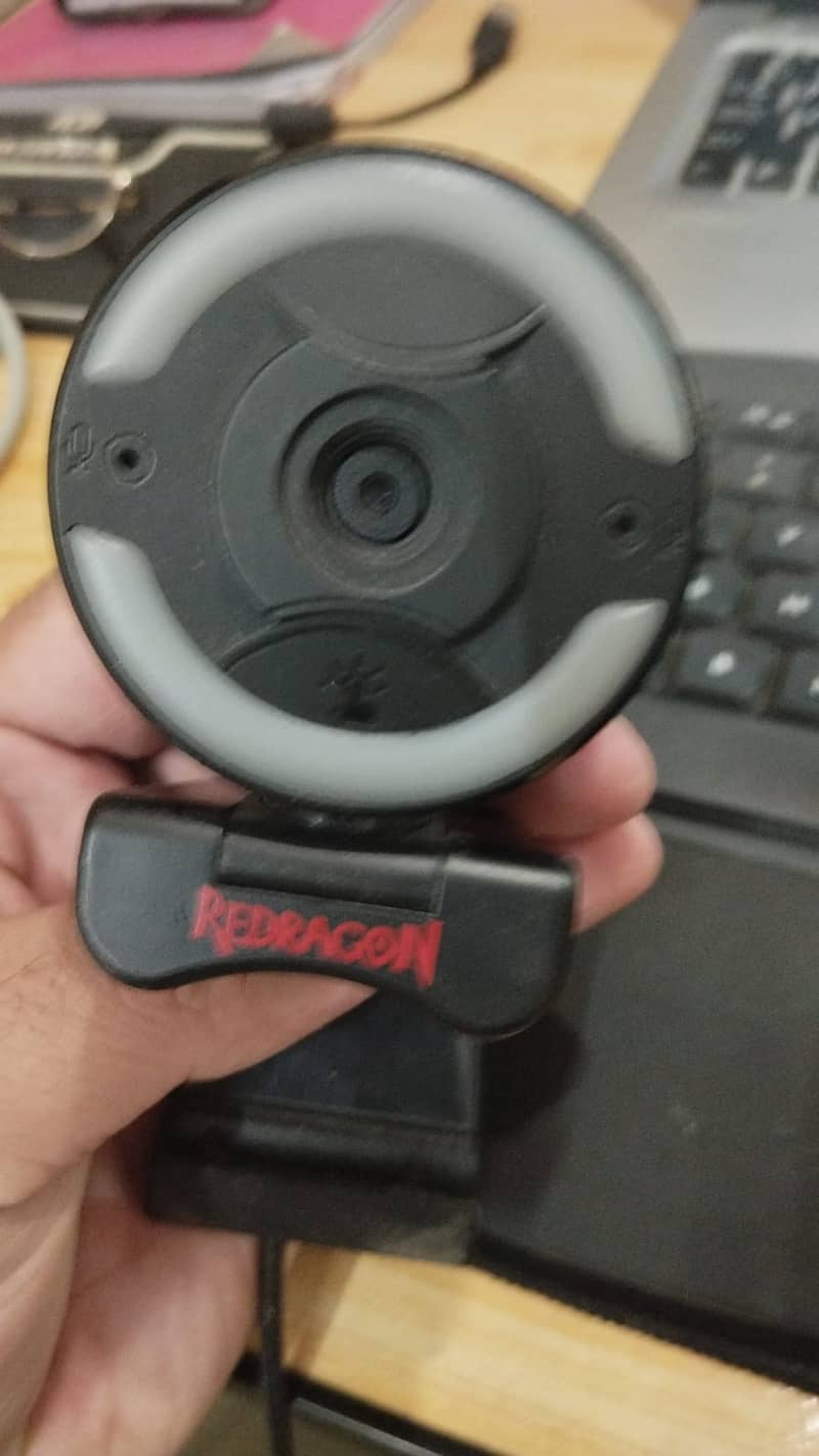 Red Dragon HD Web Cam Dual MIC and Lights 0