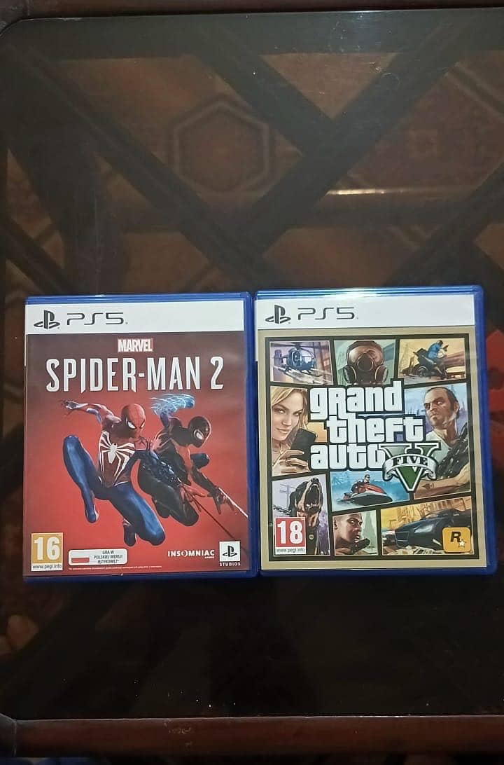 PS5 Games - Spiderman 2 - GTA 5 0