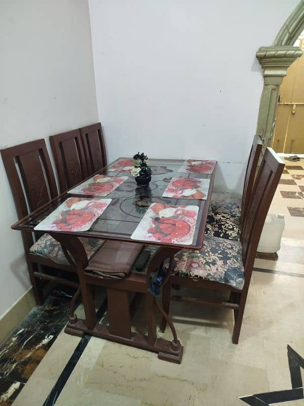 Dining Table with six chairs 3