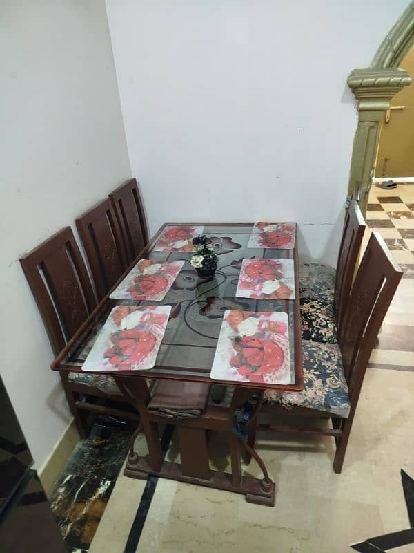 Dining Table with six chairs 4