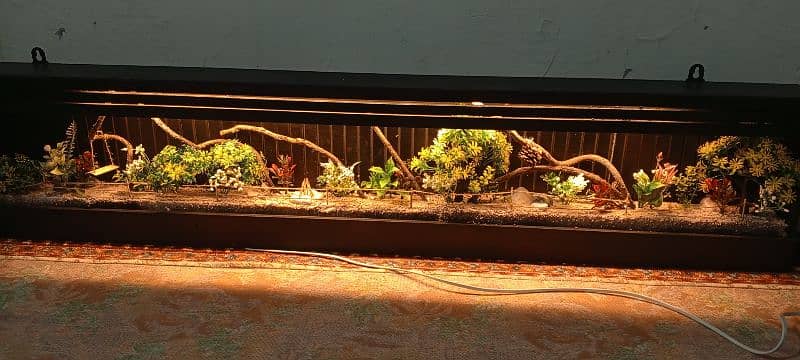 Wall hanging miniature garden lamp. 1
