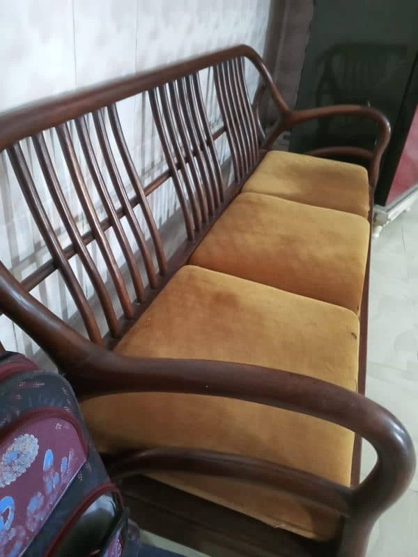 5 Seater Shesham Wood Sofa Set 1