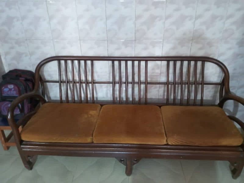 5 Seater Shesham Wood Sofa Set 2