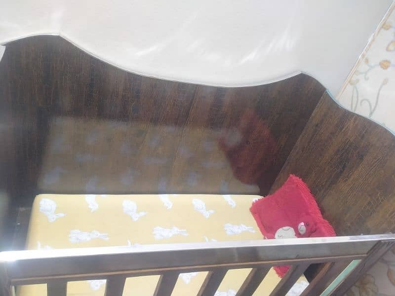 wood strong cot for baby like new exchange possible 1