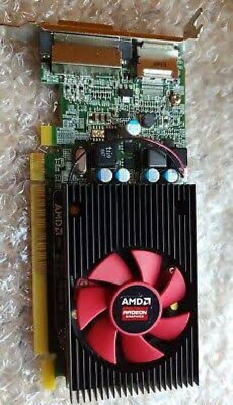 AMD RADEON R5 240 1 GB DDR3 64 BIT FREE FIRE 90+ FPS . . . . 384 cores 0