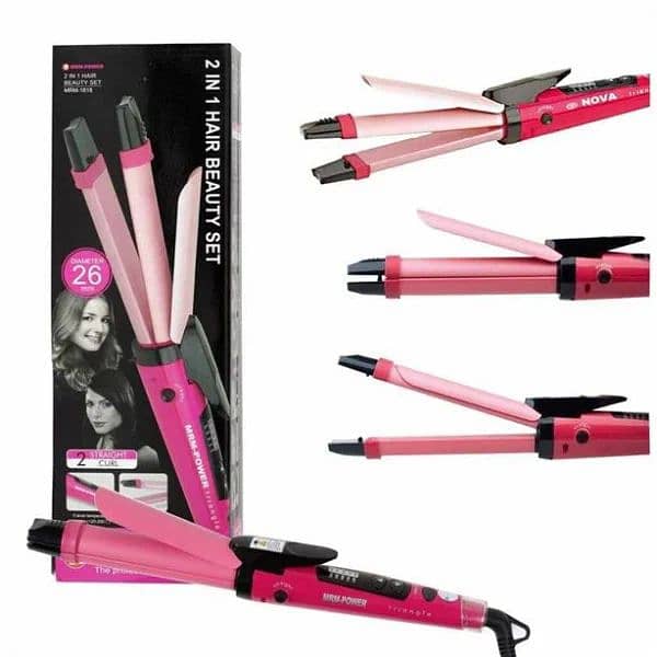 2-in-1 Nova Hair Straightener And Curler – Dual-use Styling Tool 4