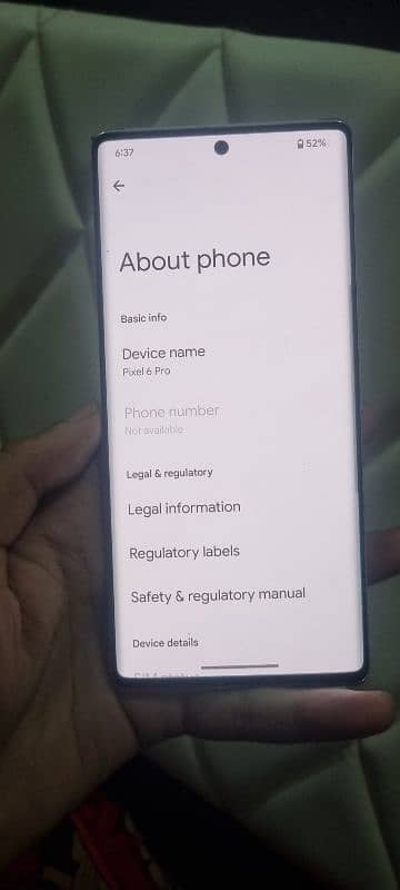 google pixel 6 pro 12/128 11