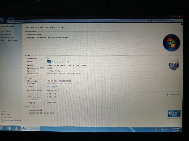 DELL Latitude E5400 Core 2 Duo 10/10 Condition 9