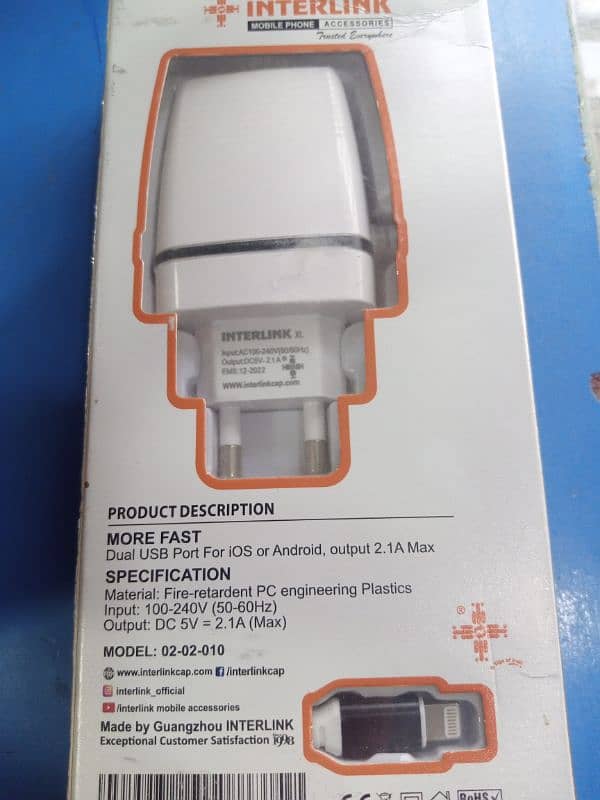 For Iphone 2.1A output max 1