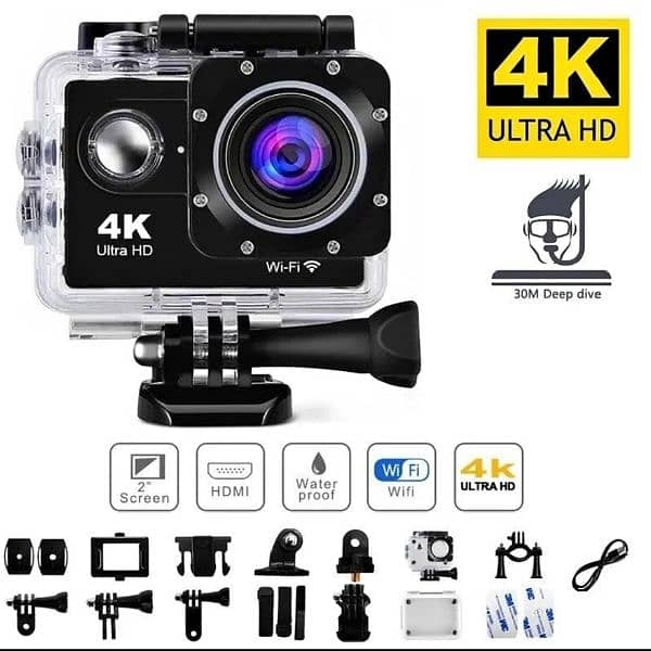 Action Sports Camera Wifi 4K 0