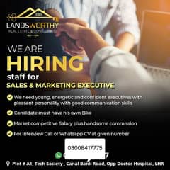 Required sales executive for rent and sale purchase