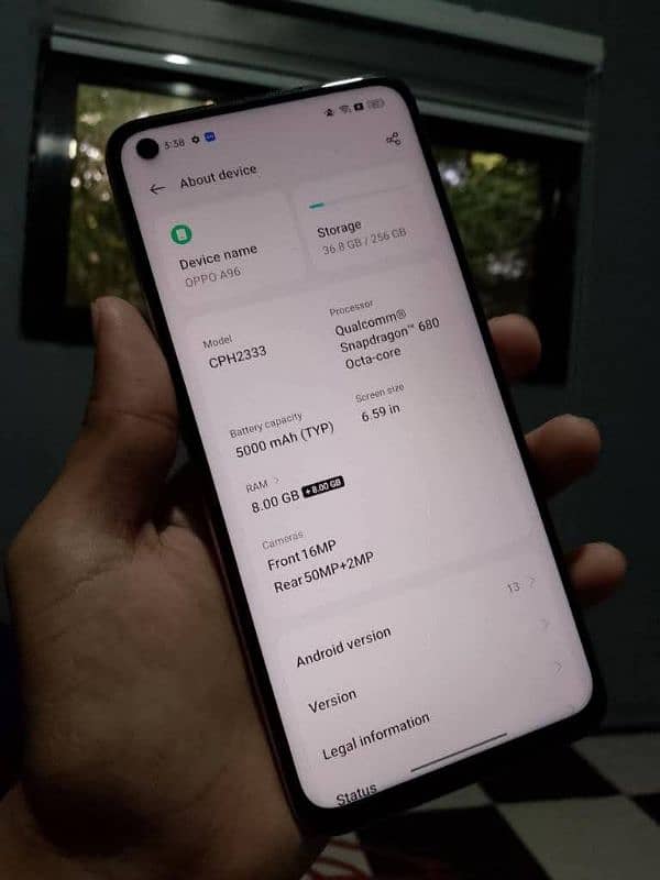 oppo A96 8/128 snapdragon 680 1