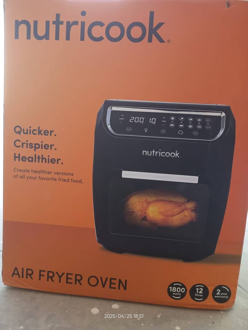 Nutricook 12L Air Fryer Oven (Brown Box) 0