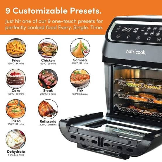 Nutricook 12L Air Fryer Oven (Brown Box) 6