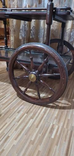 wooden trolley