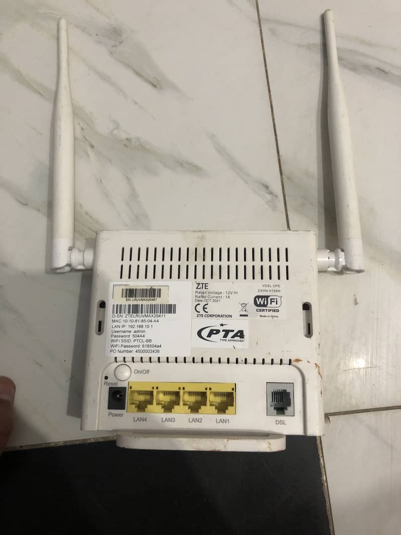 Ptcl zte device 1