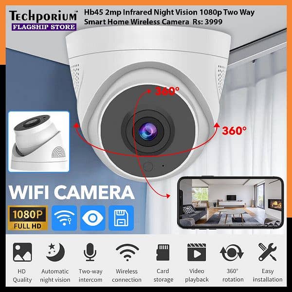 New Smart Wifi Cameras, HD 1080p CCTV Outdoor, Home, Office Security 6