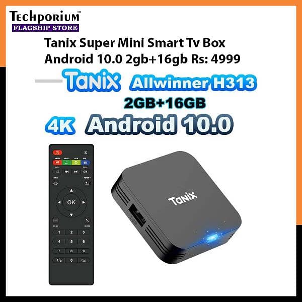 Android Smart TV Box & Wireless Remote Mxq, H96 Max, X96q Mini, T9 8