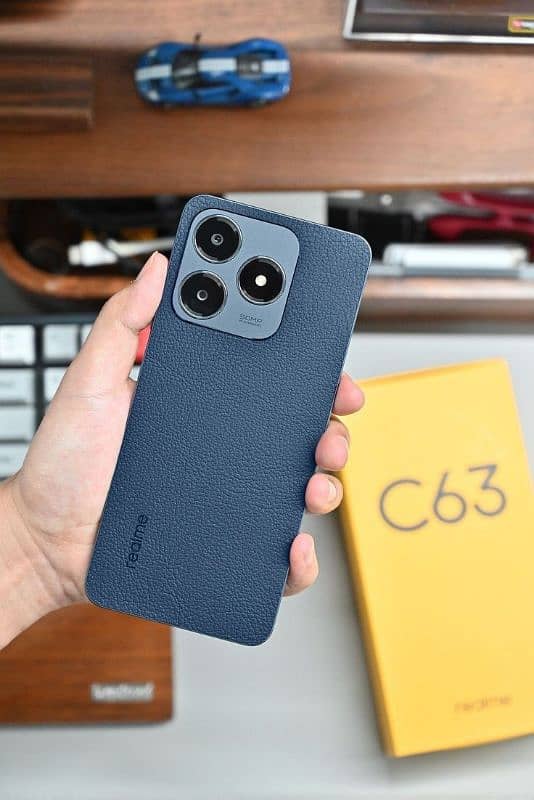 "Realme C63 Leather Blue | 6GB RAM 128GB | Like New | Under Warranty" 0