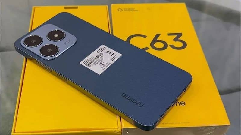 "Realme C63 Leather Blue | 6GB RAM 128GB | Like New | Under Warranty" 1