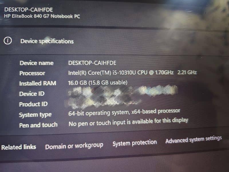 HP elitebook G7 10 generation 16gb ram 10/10 condition 2