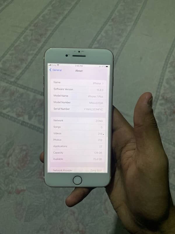 Iphone 7 Plus PTA Approve 128GB 9