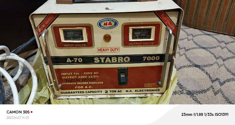 STABRO Automatic Voltage Stablizer 7000 watt 1