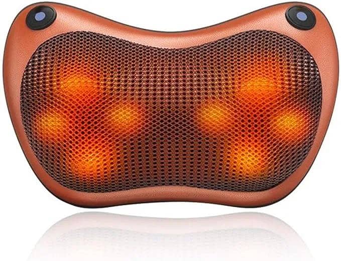 POKAR Massager for The Neck and Back. Shiatsu Massage Cushion 0