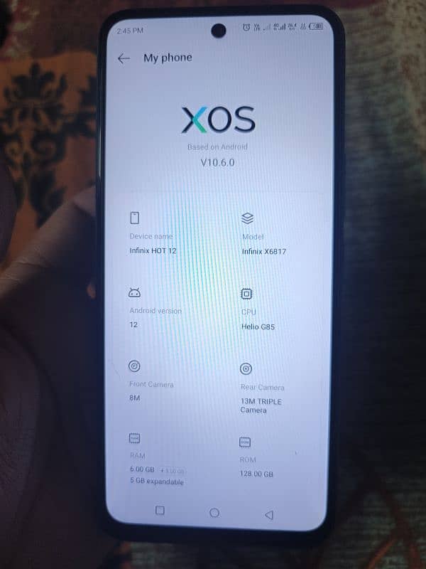 infinix hot 12 in good condition 6
