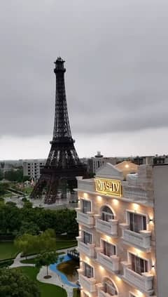 Facing Eiffel Tower Ready to move Apartment bahria town Lahore
