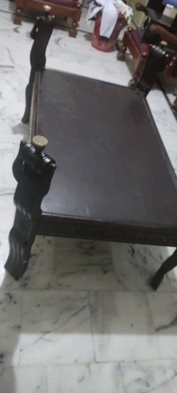 Dinning Table Dual Shelf without Mirror 1