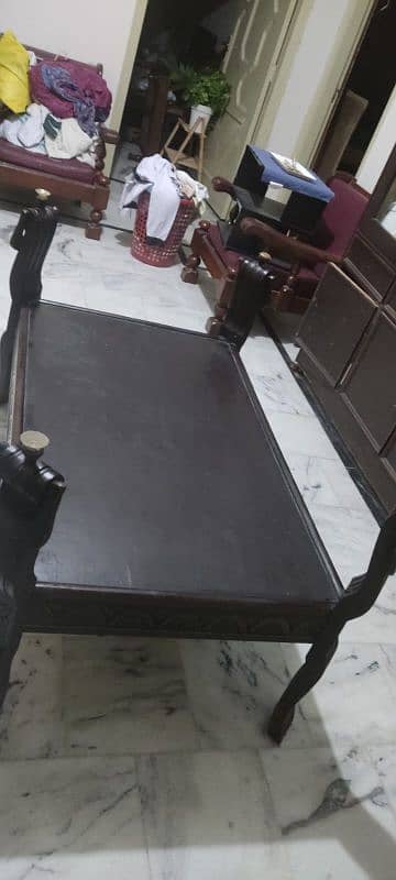 Dinning Table Dual Shelf without Mirror 4