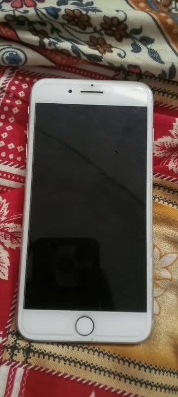 I phone 7 plus pta approved for sell 128 gb silver colour 100 battery 6