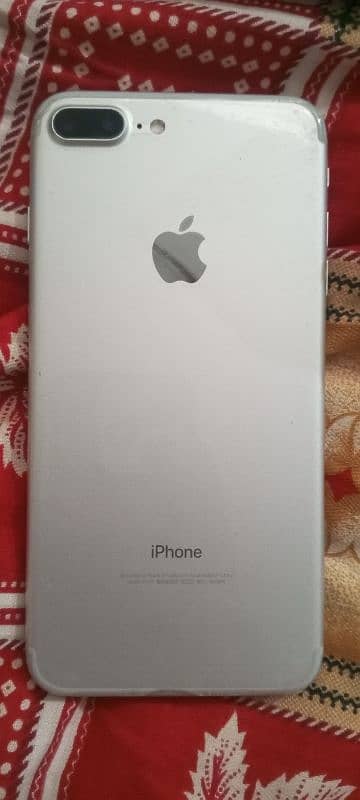 I phone 7 plus pta approved for sell 128 gb silver colour 100 battery 7