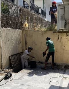 Gutter cleaner sewage treatment waste cleaner