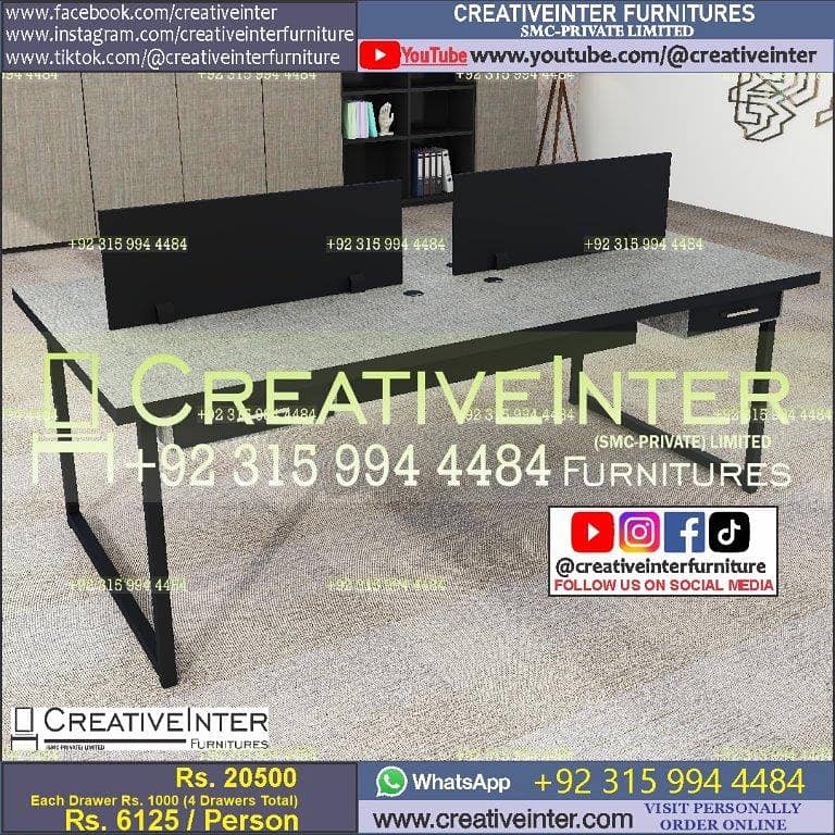 Call Center Office Workstation Table Meeting Conference Computer Chai 12