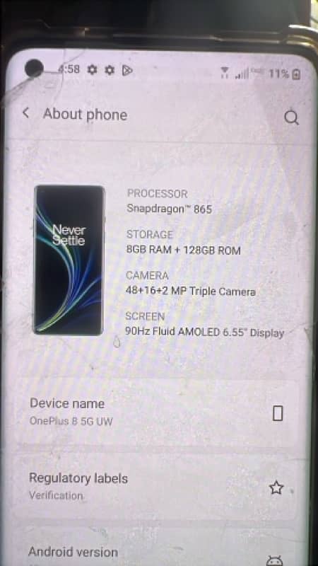 oneplus 8 5g 128 gb 0