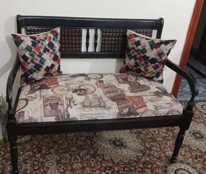 2 seater sofa with two chairs in excellent condition 0