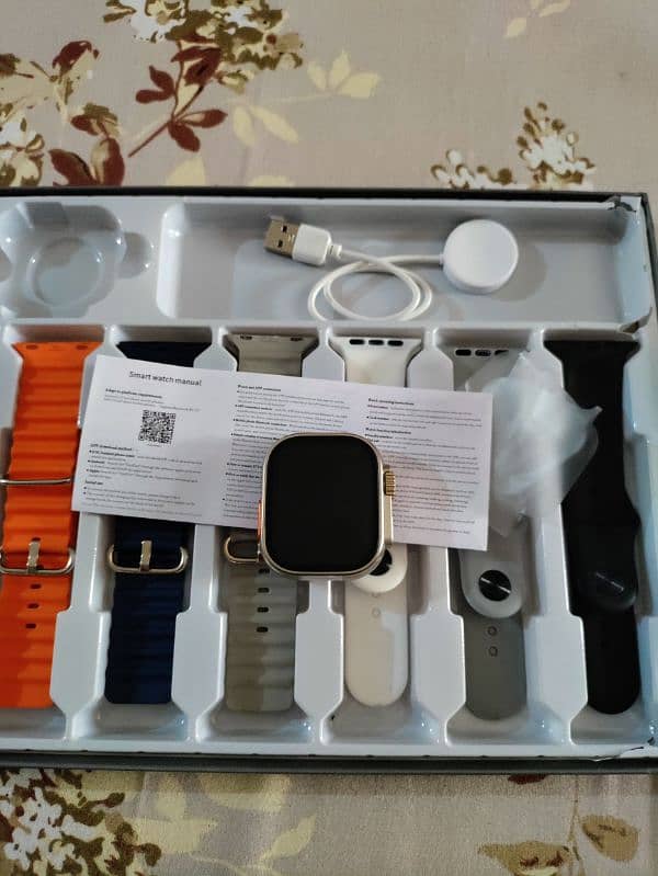 Smart Watch Ultra 3 with anuual display 7in1 Strap 6