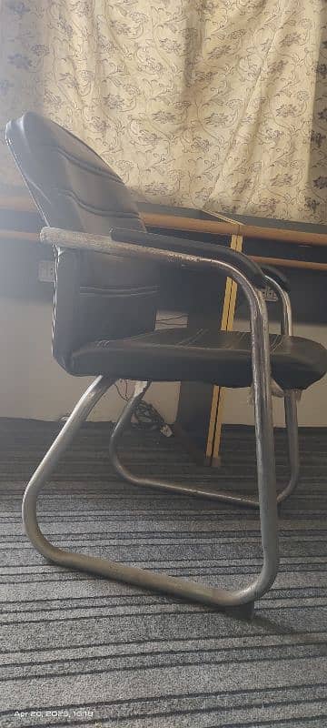 2 Office Desks / Tables and 1 Chair Good Condition Expensive Wood 3