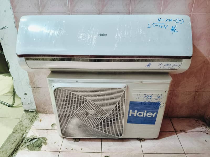 HAier 1.5 ton Split AC R410inverter gas (0306=4462/443)superbbset 0