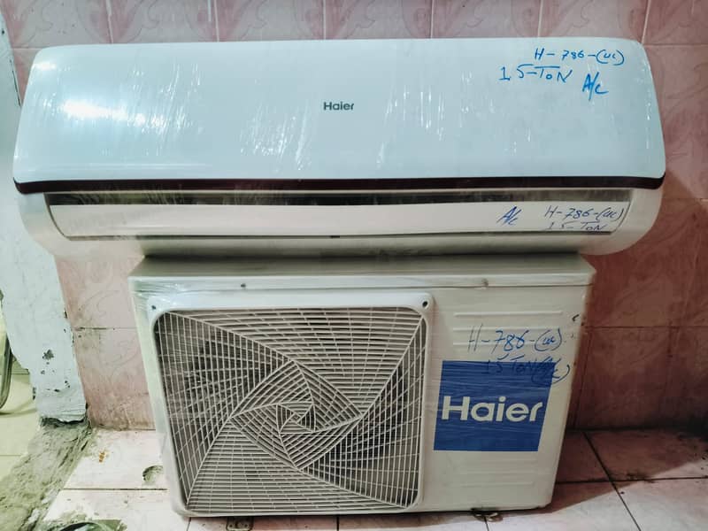 HAier 1.5 ton Split AC R410inverter gas (0306=4462/443)superbbset 1