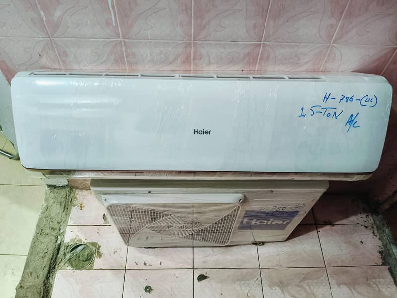 HAier 1.5 ton Split AC R410inverter gas (0306=4462/443)superbbset 2